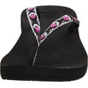 image:imageREEF Womens Ginger Beach Flip FlopsBlackPurpleSilver