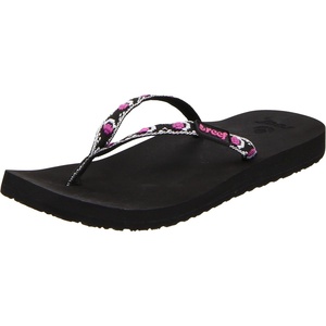 image:imageREEF Womens Ginger Beach Flip FlopsBlackPurpleSilver