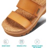 image:imageREEF Cushion Vista Higher Womens Platform Fashion Sandal Arch Support Ultra Soft Cushion FootbedNatural