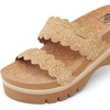 image:imageREEF Cushion Vista Higher Womens Platform Fashion Sandal Arch Support Ultra Soft Cushion FootbedScalloped Tan