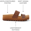 image:imageReef Cushion Vista Hi Womens Platform Fashion Sandal Arch Support Ultra Soft Cushion FootbedBrownLeopard