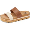 image:imageReef Cushion Vista Hi Womens Platform Fashion Sandal Arch Support Ultra Soft Cushion FootbedChocolate Duo