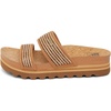image:imageReef Cushion Vista Hi Womens Platform Fashion Sandal Arch Support Ultra Soft Cushion FootbedChocolate Raffia