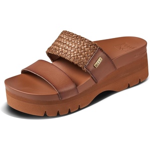 image:imageREEF Cushion Vista Higher Womens Platform Fashion Sandal Arch Support Ultra Soft Cushion FootbedEspresso Raffia