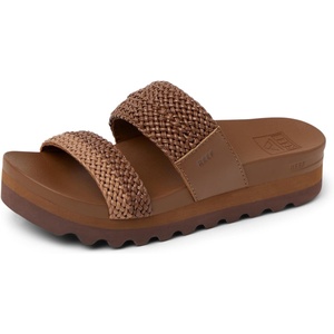 image:imageReef Cushion Vista Hi Womens Platform Fashion Sandal Arch Support Ultra Soft Cushion FootbedChocolateTan Braid