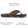 image:imageREEF Mens Cushion FanningDark Brown