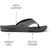 image:imageREEF Mens Fanning Bottle Opener Flip FlopsGreyBlack