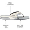 image:imageREEF Mens Fanning Bottle Opener Flip FlopsLightGreyGreyBlue