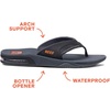 image:imageREEF Mens Fanning Bottle Opener Flip FlopsNeon Orange