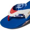 image:imageREEF Mens Fanning Bottle Opener Flip FlopsRed White and Blue