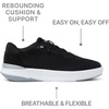 image:imageREEF Mens Shoreline Del Mar Shoe Breathable Knit Upper Lightweight amp Flexible Cushion Footbed Elastic LacesBlackWhite