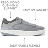 image:imageREEF Mens Shoreline Del Mar Shoe Breathable Knit Upper Lightweight amp Flexible Cushion Footbed Elastic LacesHeather Grey
