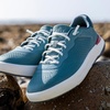 image:imageREEF Mens Shoreline Del Mar Shoe Breathable Knit Upper Lightweight amp Flexible Cushion Footbed Elastic LacesNavyWhiteRed
