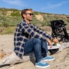 image:imageREEF Mens Shoreline Del Mar Shoe Breathable Knit Upper Lightweight amp Flexible Cushion Footbed Elastic LacesNavyWhiteRed
