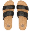 image:imageREEF Vista Braid II Womens Fashion Slide Sandal Vegan Leather Strap Ultra Soft Cushion FootbedBlackcork