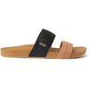 image:imageREEF Vista Braid II Womens Fashion Slide Sandal Vegan Leather Strap Ultra Soft Cushion FootbedBlacktan Braid