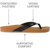 image:imageREEF Womens Cushion Court Flip FlopsBlackNatural