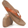 image:imageREEF Womens Cushion Court Flip FlopsBrownBrown Snake