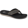 image:imageREEF Womens Sandals Spring Woven Flip FlopsBlackCream
