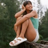 image:imageREEF Womens Water Vista Slide Platform SlidesWhite