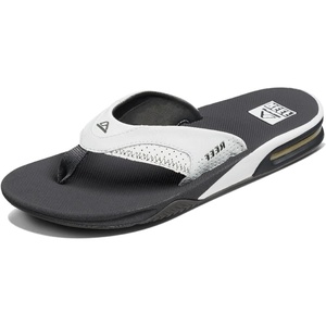 image:imageREEF Mens Fanning Bottle Opener Flip FlopsGreyWhite