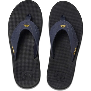 image:imageREEF Mens Fanning Bottle Opener Flip FlopsNavyYellow