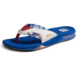 image:imageREEF Mens Fanning Bottle Opener Flip FlopsRed White and Blue