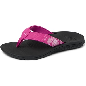 image:imageREEF Santa Ana Womens Flip Flop Arch Support Water Friendly Non Marking OutsoleFuchsia RedBlack