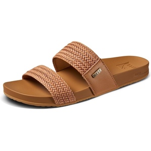 image:imageREEF Vista Braid II Womens Fashion Slide Sandal Vegan Leather Strap Ultra Soft Cushion FootbedNatural