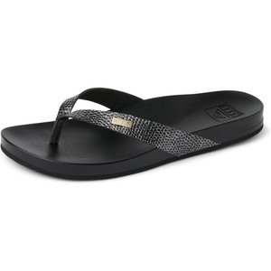 image:imageREEF Womens Cushion Court Flip FlopsBlack Sassy