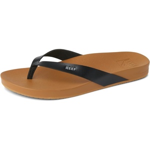 image:imageREEF Womens Cushion Court Flip FlopsBlackNatural