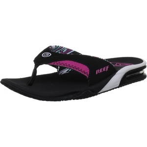 image:imageREEF Womens Fanning Bottle Opener Flip FlopsBlack Native