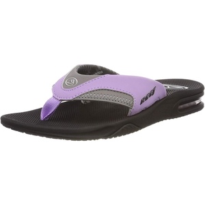 image:imageREEF Womens Fanning Bottle Opener Flip FlopsGreyPurple