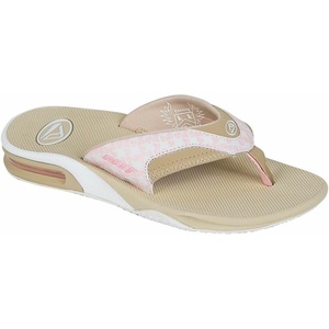 image:imageREEF Womens Fanning Bottle Opener Flip FlopsTaupe Pink White