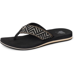 image:imageREEF Womens Sandals Spring Woven Flip FlopsBlackCream