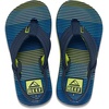 image:imageREEF Boys ToddlerLittle Kid Ahi Beach Flip Flop Soft Cushion Footbed Water FriendlyAqua Green Stripe