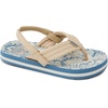 image:imageREEF Boys ToddlerLittle Kid Ahi Beach Flip Flop Soft Cushion Footbed Water FriendlyBlueTan Palm