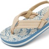 image:imageREEF Boys ToddlerLittle Kid Ahi Beach Flip Flop Soft Cushion Footbed Water FriendlyBlueTan Palm