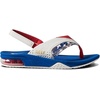 image:imageREEF Boys ToddlerLittle Kids Fanning SandalRed White and Blue