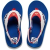 image:imageREEF Boys ToddlerLittle Kids Fanning SandalRed White and Blue