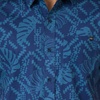 image:imageReef Mens Reef Howzer Short Sleeve 1 Pocket Classic ShirtCopen Blue