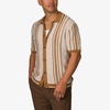 image:imageReef Unisex Adult Reef Cabana Short Sleeve Button Down Sweater KnitTobacco Brown