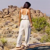 image:imageReef Womens Tori Linen Blend PantAlmond Milk