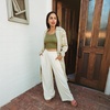 image:imageReef Womens Tori Linen Blend PantAlmond Milk