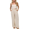 image:imageReef Womens Tori Linen Blend PantAlmond Milk