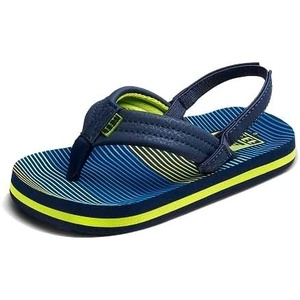 image:imageREEF Boys ToddlerLittle Kid Ahi Beach Flip Flop Soft Cushion Footbed Water FriendlyAqua Green Stripe