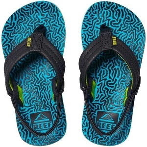 image:imageREEF Boys ToddlerLittle Kid Ahi Beach Flip Flop Soft Cushion Footbed Water FriendlyBlue Coral