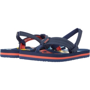 image:imageREEF Boys ToddlerLittle Kid Ahi Beach Flip Flop Soft Cushion Footbed Water FriendlyNavy Palms Stripe