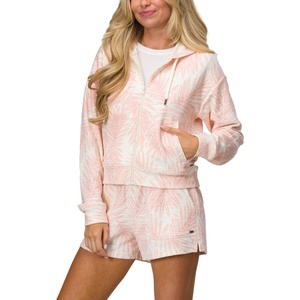 image:imageREEF Womens Reef Ziggy Printed French Terry Hooded Zip Up SweatshirtMarshmallow