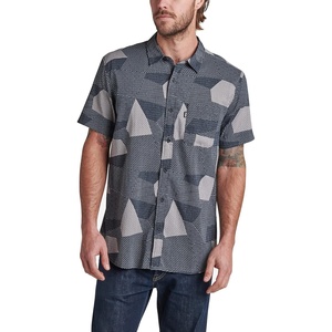 image:imageReef Mens Barrel Short Sleeve Button Up Woven ShirtCaviar Durant